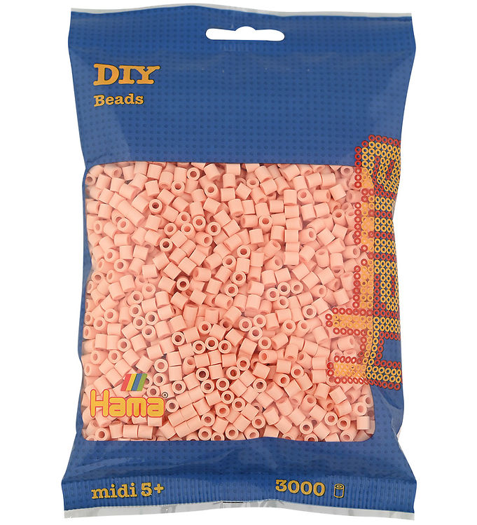 Hama Midi Perler 201-78 3000 stk - Lys fersken