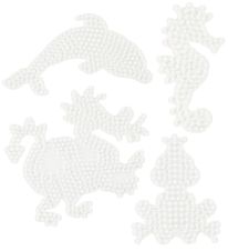 Hama Midi Perleplader - 4 stk - Delfin/Søhest/Frø/Drage Hama Midi Perleplader - 4 stk - Delfin/Søhest/Frø/Drage
