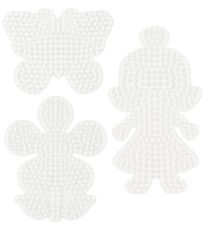 Hama Midi Perleplader - 3 stk - Blomst/Sommerfugl/Pige Hama Midi Perleplader - 3 stk - Blomst/Sommerfugl/Pige