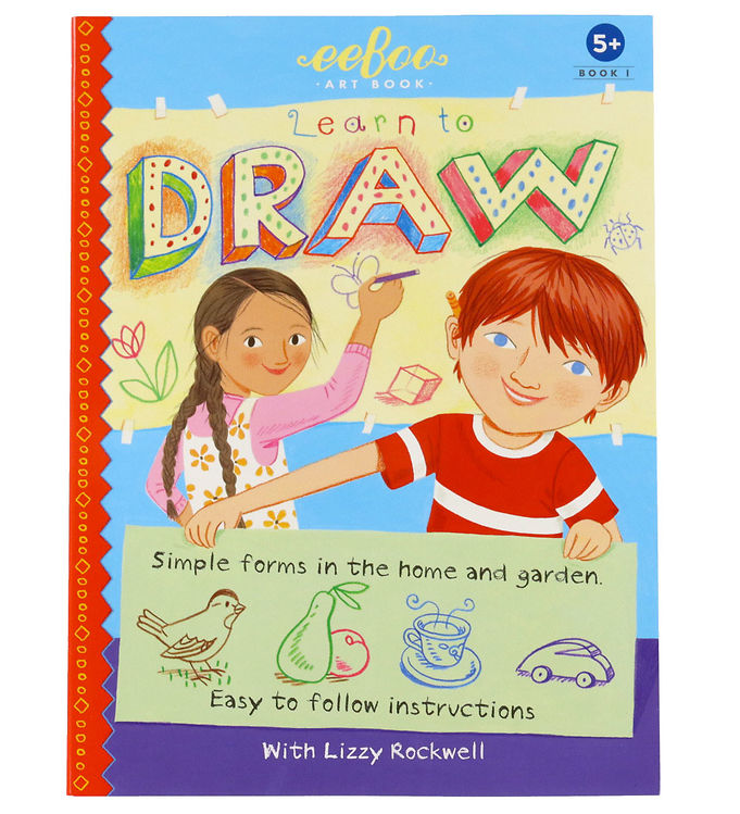 Eeboo Bog - Lær At Tegne - Simple Former - Engelsk