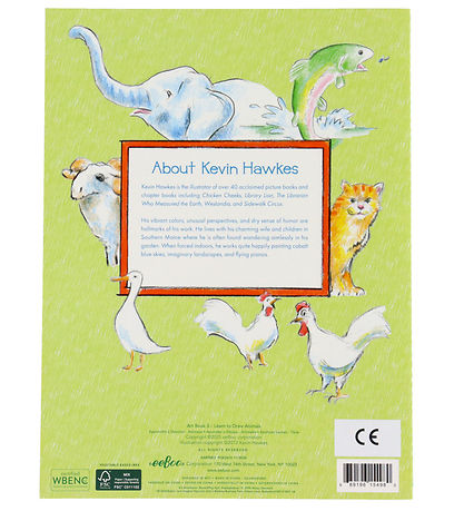 Eeboo Bog - Lær At Tegne - Dyr - Engelsk