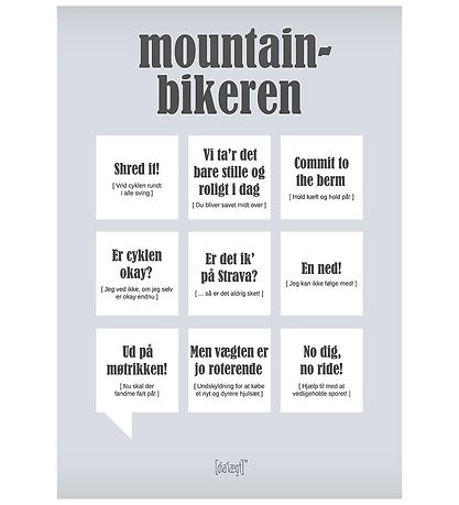 Dialægt Plakat - 30x42 - Mountainbikeren Dialægt Plakat - 30x42 - Mountainbikeren