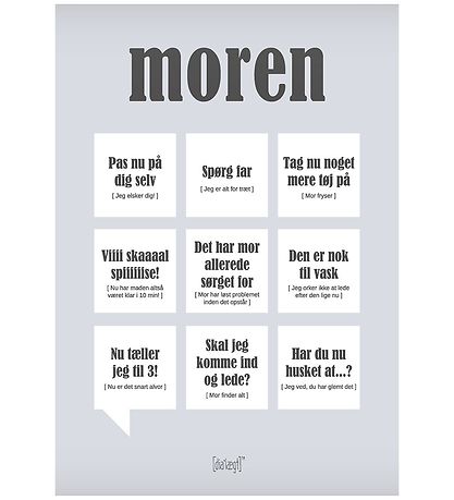 Dialægt Plakat - 30x42 - Moren Dialægt Plakat - 30x42 - Moren