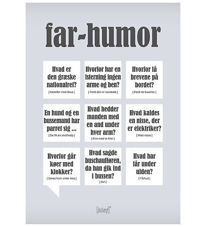 Dialægt Plakat - 30x42 - Far-Humor