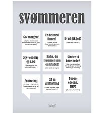 Dialægt Plakat - 30x42 - Svømmeren Dialægt Plakat - 30x42 - Svømmeren