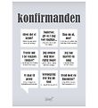 Dialægt Plakat - 30x42 - Konfirmanden Dialægt Plakat - 30x42 - Konfirmanden