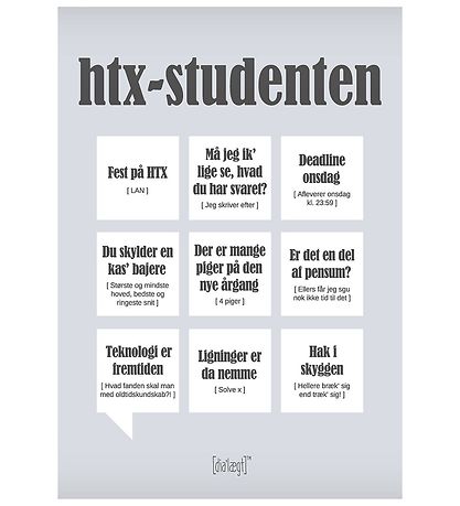 Dialægt Plakat - 30x42 - HTX-Studenten Dialægt Plakat - 30x42 - HTX-Studenten