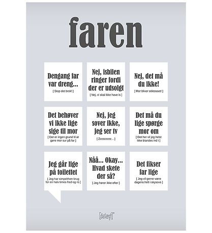 Dialægt Plakat - 50x70 - Faren Dialægt Plakat - 50x70 - Faren