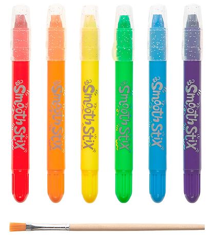 Ooly Watercolour Gel Crayons - Smooth Stix - 6 pcs - Multicolour