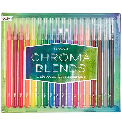 Ooly Watercolour Markers - Chroma Blends - 18 pcs - Multicoloure