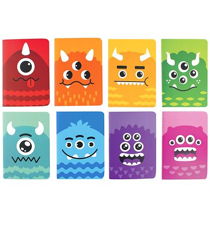 Ooly Mini Notesbøger - 8-pak - Monster Ooly Mini Notesbøger - 8-pak - Monster