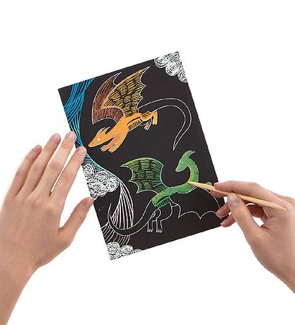 Ooly Scratch and Scribble Sæt - Fantastic Dragons Ooly Scratch and Scribble Sæt - Fantastic Dragons