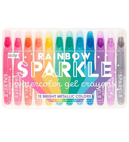 Ooly Farvekridt - Vandfarve - Rainbow Sparkle - 12 stk Ooly Farvekridt - Vandfarve - Rainbow Sparkle - 12 stk