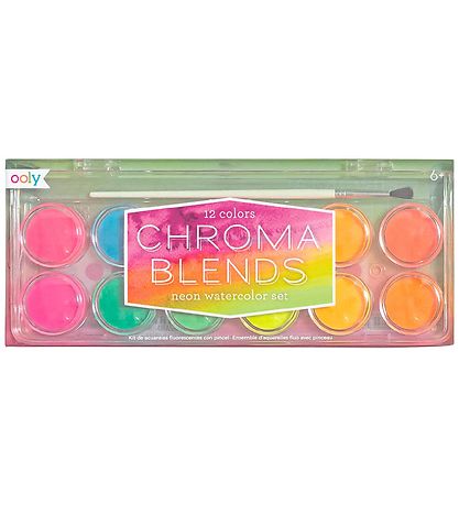 Ooly Watercolours - Chroma Blends - 12 pcs - Neon
