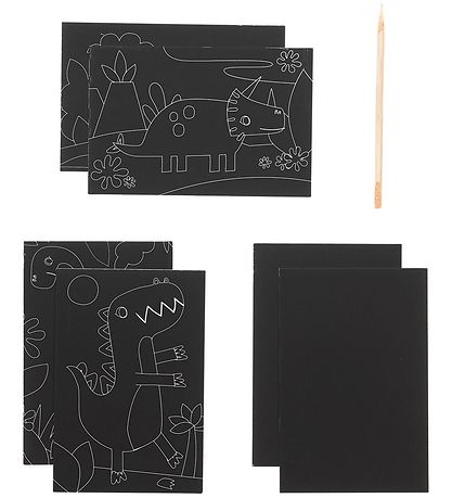 Ooly Scratch and Scribble Mini Sæt - Dino Days Ooly Scratch and Scribble Mini Sæt - Dino Days