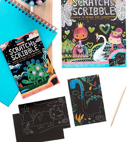 Ooly Scratch and Scribble Mini Sæt - Dino Days