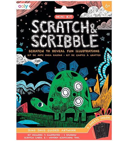 Ooly Scratch and Scribble Mini Sæt - Dino Days Ooly Scratch and Scribble Mini Sæt - Dino Days