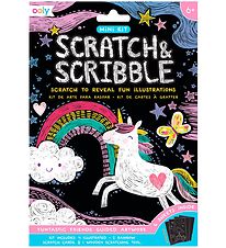 Ooly Scratch and Scribble Mini Sæt - Funtastic Friends Ooly Scratch and Scribble Mini Sæt - Funtastic Friends