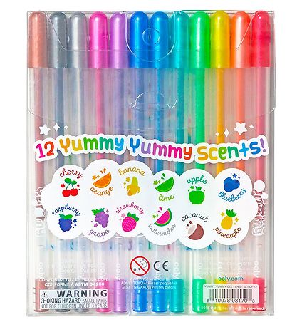 Ooly Gelpennen m. Geur - Yummy+ Yummy+ - 12 stk Ooly Gelpennen m. Geur - Yummy+ Yummy+ - 12 stk