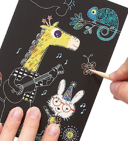 Ooly Scratch and Scribble Mini Sæt - Safari Party