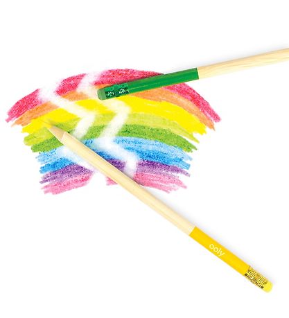Crayons de couleur av. Gomme Ooly - Impossible à confondre - 12 