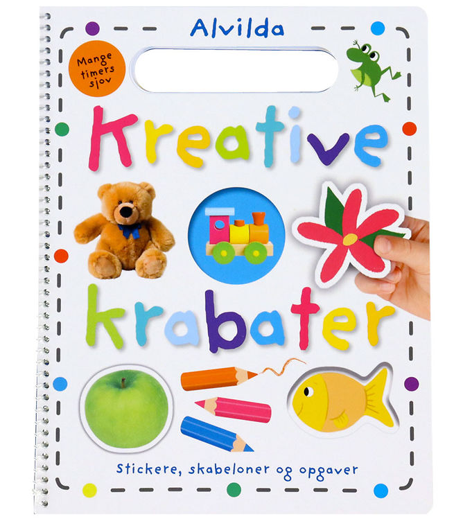 Alvilda Aktivitetsbog m. Klistermærker - Kreative Krabater - DA