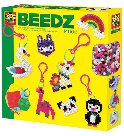 SES Creative Strygeperlesæt - 1400 stk - Nøglekæde SES Creative Strygeperlesæt - 1400 stk - Nøglekæde