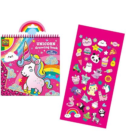 SES Creative - Unicorn Drawing Book w. Stickers SES Creative - Unicorn Drawing Book w. Stickers