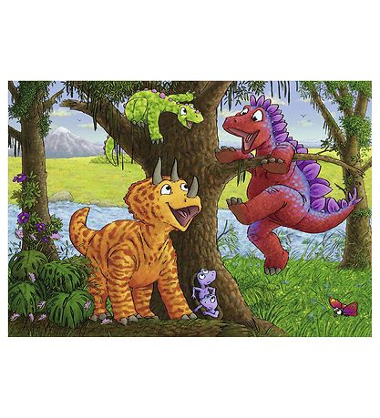 Puzzle Ravensburger - 2x24 Briques - Dinosaurs at Play Puzzle Ravensburger - 2x24 Briques - Dinosaurs at Play