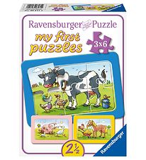 Ravensburger Puslespil - My First - 3x6 Brikker - Animal Friends Ravensburger Puslespil - My First - 3x6 Brikker - Animal Friends
