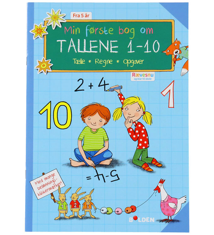 Forlaget Bolden Aktivitetsbog - Bog om Tallene 1-10 - Dansk
