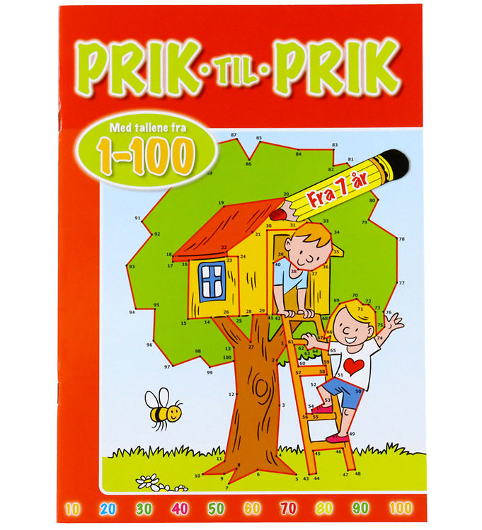 Forlaget Bolden Aktivitetsbog - Prik til Prik 1-100 - Dansk