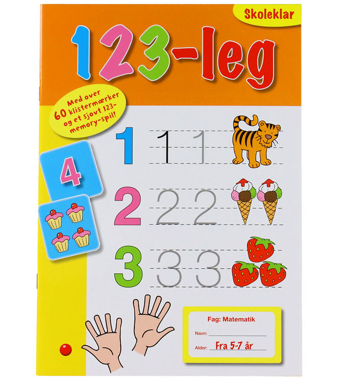 Forlaget Bolden Aktivitetsbog - 123-Leg - Dansk