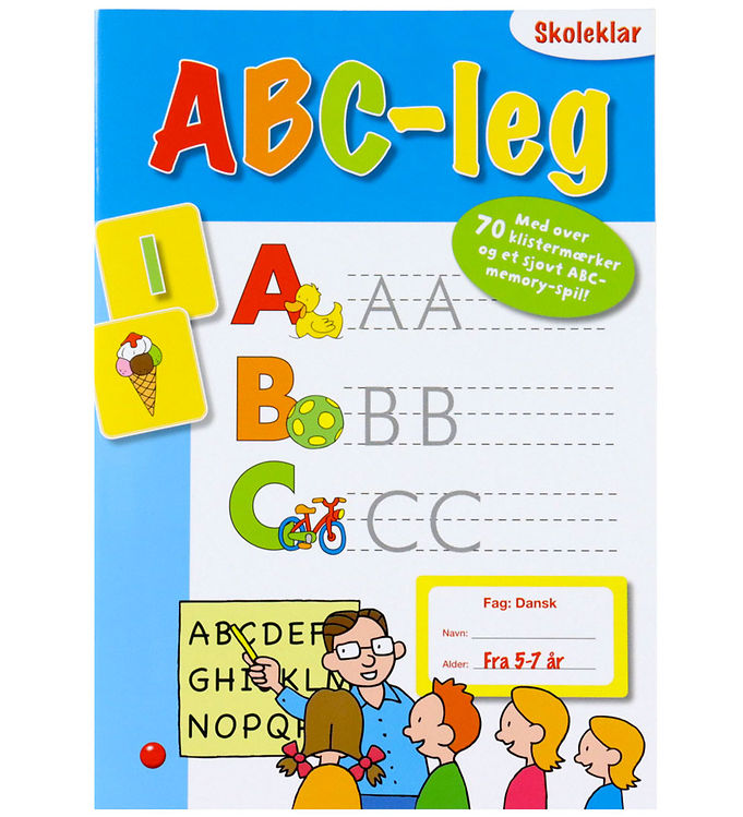 Forlaget Bolden Aktivitetsbog - ABC-Leg - Dansk