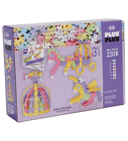 Plus-Plus Pastel - 3-I-1 -  220stk Plus-Plus Pastel - 3-I-1 -  220stk