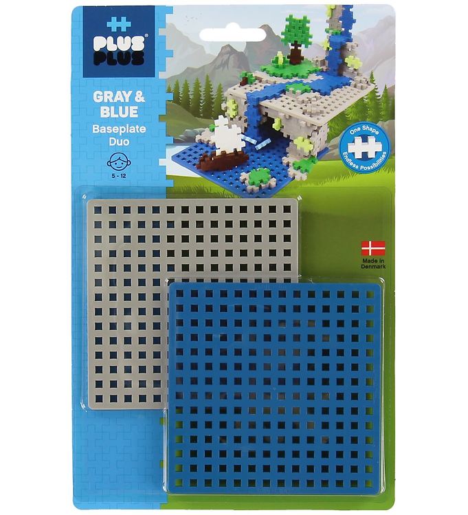 Blister Plus-plus Baseplate / 2 Pcs. (Blue/gray)