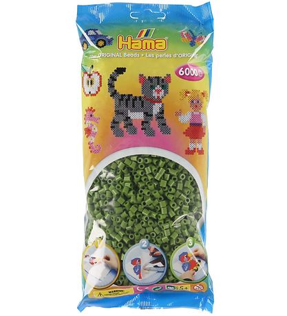 Hama Midi Perler - 6000 stk. - 84 Oliven Hama Midi Perler - 6000 stk. - 84 Oliven