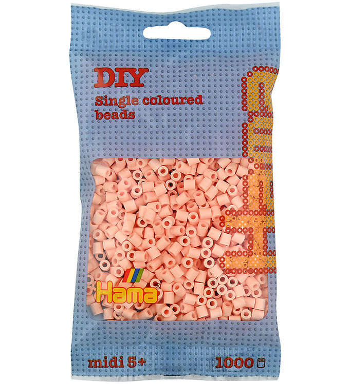 Hama Midi Perler 207-78 Lys fersken - 1000 stk