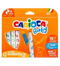 Carioca Baby Markers - 12 stk - Multicolour Carioca Baby Markers - 12 stk - Multicolour