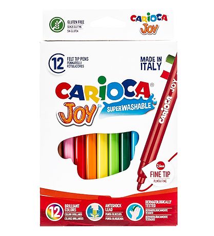 Carioca Fine Tip Markers - 12 pcs - Multicoloured Carioca Fine Tip Markers - 12 pcs - Multicoloured