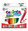 Carioca Maxi Vinkkejä Tussit - 12 kpl - Monivärinen Carioca Maxi Vinkkejä Tussit - 12 kpl - Monivärinen