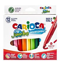 Carioca Maxi Tip Markers  - 12 pcs - Multicoloured