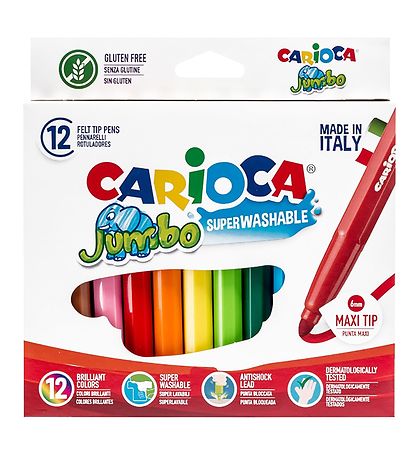 Carioca Maxi Tip Tuscher - 12 stk - Multifarvet