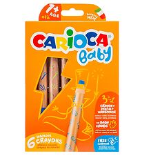 Carioca Baby Kleurpotloden - 3-in-1 - 6 stk - Multicolour Carioca Baby Kleurpotloden - 3-in-1 - 6 stk - Multicolour