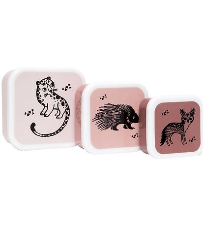 Petit Monkey Madkassesæt - 3 stk - Sort Dyr Petit Monkey Madkassesæt - 3 stk - Sort Dyr