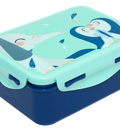 Petit Monkey Madkasse - Elefanter - Blå/Grøn Petit Monkey Madkasse - Elefanter - Blå/Grøn