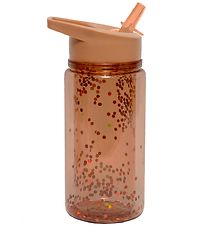 Petit Monkey Water Bottle w. Spout - 300 ml - Bronze w. Glitter Petit Monkey Water Bottle w. Spout - 300 ml - Bronze w. Glitter