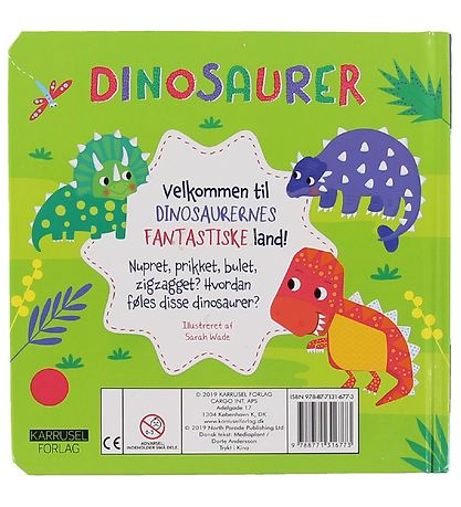 Livre Karrusel Forlag - Toucher et sentir - Dinosaures - Danois Livre Karrusel Forlag - Toucher et sentir - Dinosaures - Danois