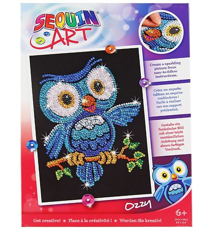 Sequin Art Pallietbillede - Ozzy - Ugle Sequin Art Pallietbillede - Ozzy - Ugle