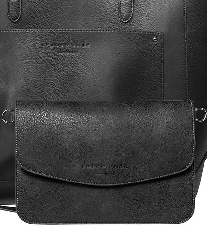 Rosemunde Shopper w. Clutch - Black/Black Oxid